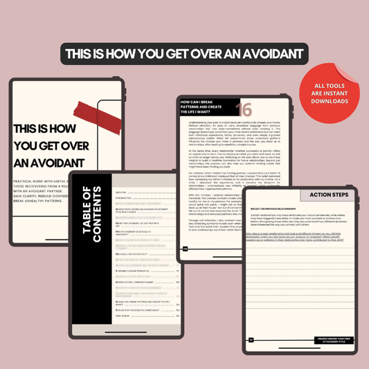 healing from your avoidant ex ebook with tools and exercises to get closure from your avoidant ex